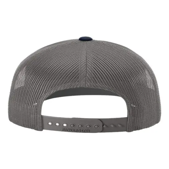Richardson&reg; Snapback Trucker Cap Navy/ Charcoal {2}