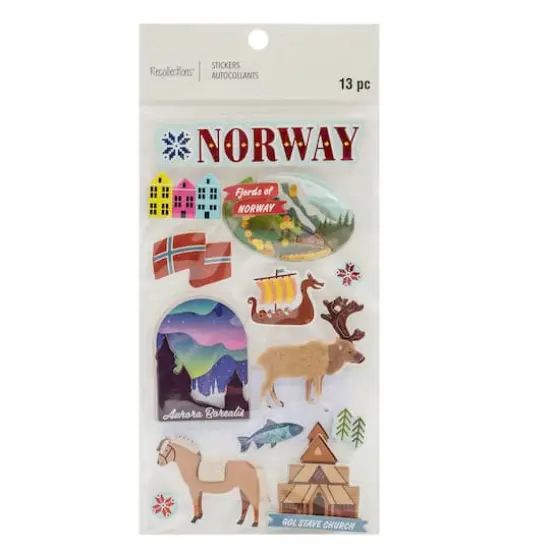 Recollections Norway Dimensional Stickers {1}