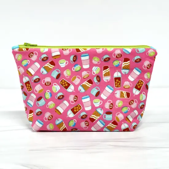 Crosscut Sewing Co.&reg; Zipper Pouch Sewing Project Kit for Beginners with Fabric, Instructions and Video Coffee {4}