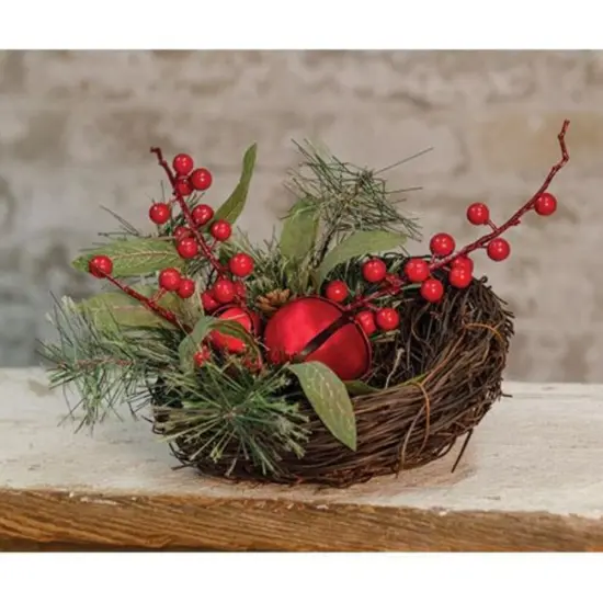 Holiday Brush Pine Bird Nest {1}