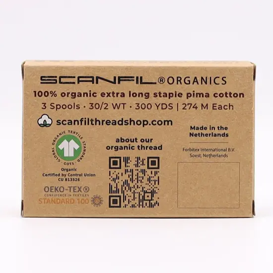 30wt Organic Pima Cotton Thread Trio Set 3ct Baby Pastels 300 Yards Spools {5}