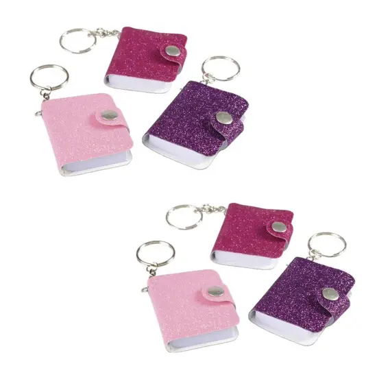 Mini Glitter Notebook Keychains Include 12 Units {4}