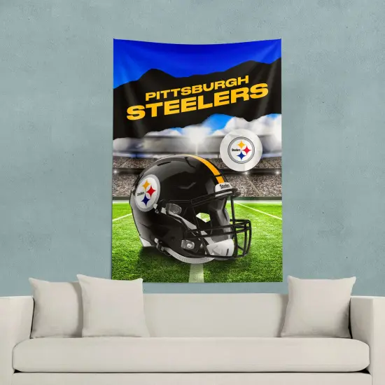 Pittsburgh Steelers NFL Midfield Wall Hanging Tapestry 40 x 57 inches {3}