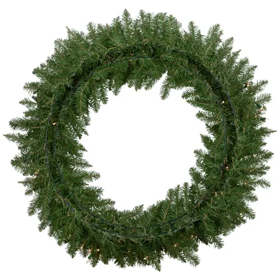 Northlight Pre-Lit Eastern Pine Artificial Christmas Wreath - 36" - Clear Lights Green {7}