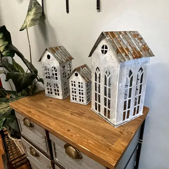 Rustic Metal Windmill Stake &ndash; Farmhouse Garden Decor, 24" Diameter {5}