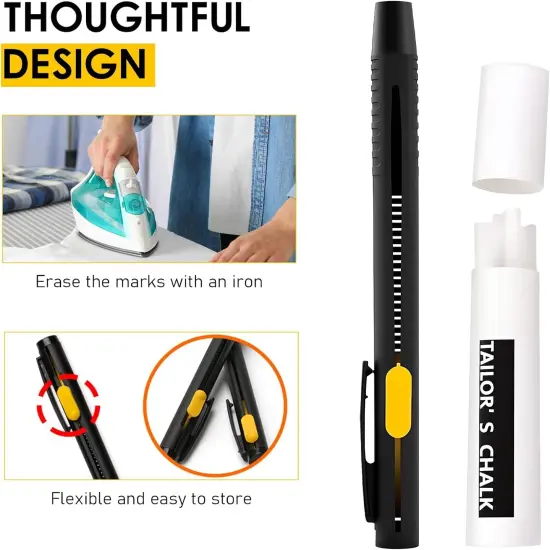 Heat Erasable Fabric Marker (1Pen+20Refills) {2}