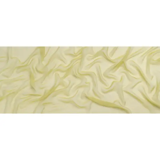 1 Yard Key Lime and White Iridescent Chiffon-Like Silk Voile 54" Wide Sheer, Lightweight 100% Silk {3}