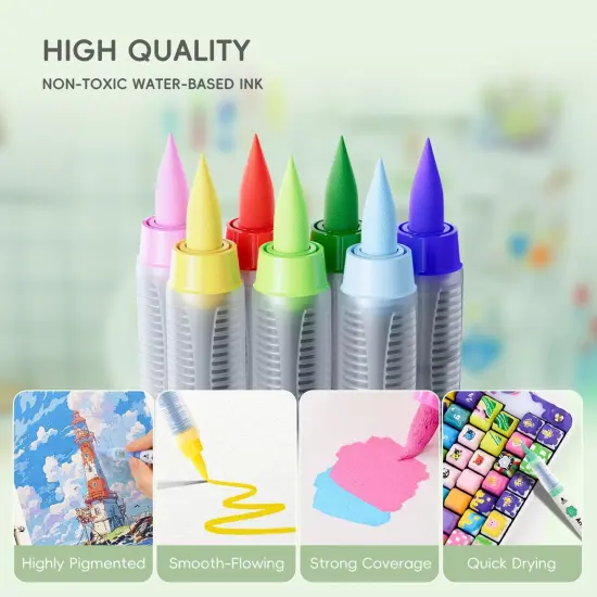 36 Colors Acrylic Paint Pens {3}