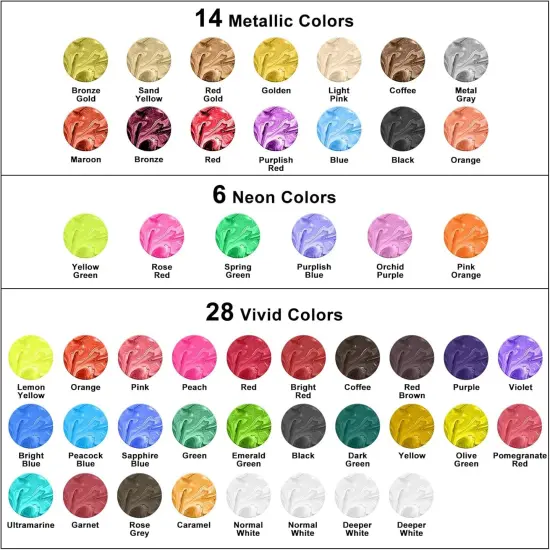 Alcohol Ink Set - 48 Vivid Colors {2}