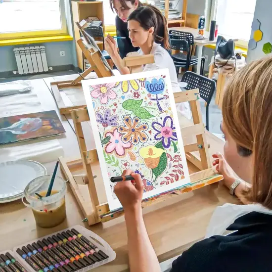 48 Colors Duo Glitter Brush Markers {5}