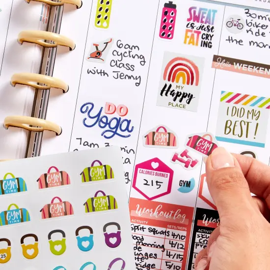 Avery Fitness Planner Stickers Pack, 1,362 Stickers, Health and Fitness Sticker Sheets (6787) {5}