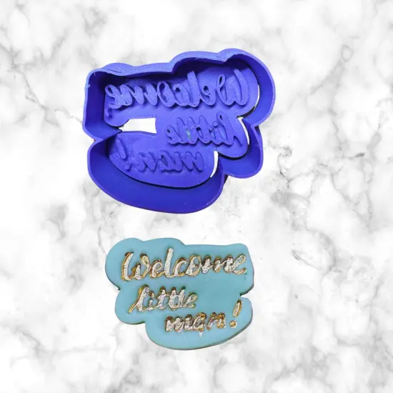 Baby cookie cutter & stamp / fondant cutters {3}