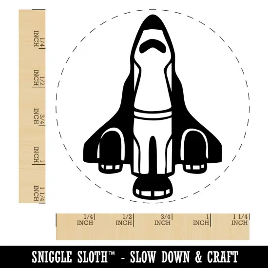 Space Shuttle Ship Rocket Science Rubber Stamp for Stamping Crafting Planners {1}