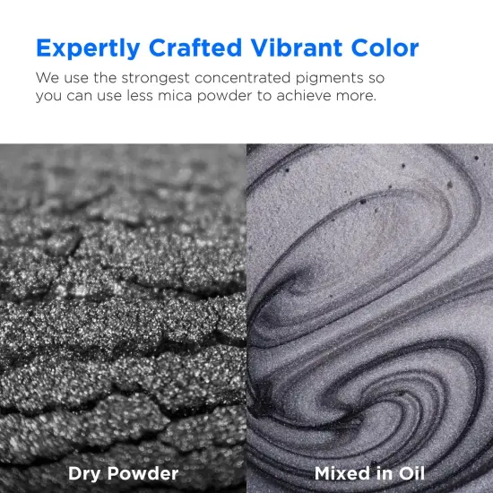 Rolio - 1 Jar Mica Powder (Twilight Silver) - 50g / 1.8 oz {2}