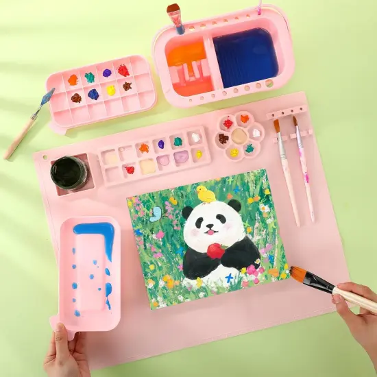 2 Pcs Painting Supplies Set with Silicone Painting Mat {4}