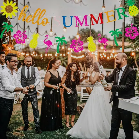 Sparkling Hello Summer Party Banners {4}