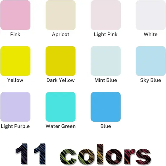 11-Pcs Bohe Color Heat Transfer Vinyl Sheets 12x10 Inch {3}