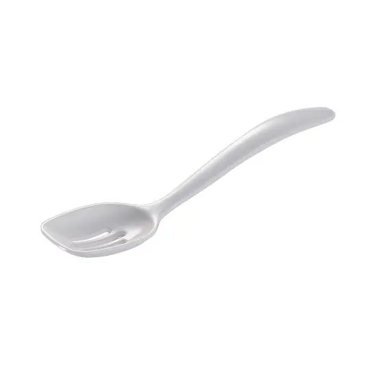 Hutzler 7.5-Inch Melamine Mini Slotted Spoon Orange {4}