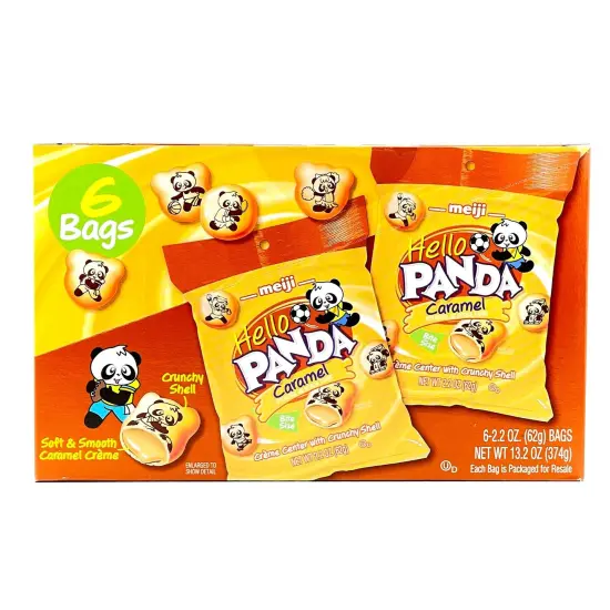 Meiji Hello Panda Caramel 2.2 oz, 6 Ct {3}
