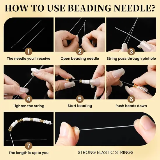 Letter Beads Kit - Alphabet Beads for Friendship Bracelets, Gold Beads Included, Bracelet Making Kit {4}