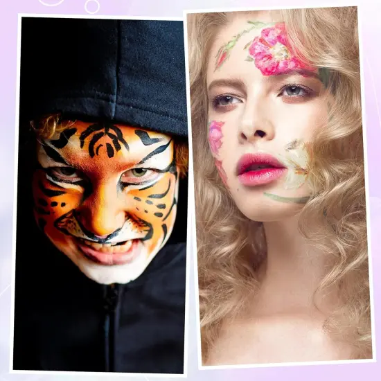 72 Pcs Face Paint Stencils(Vintage) {5}