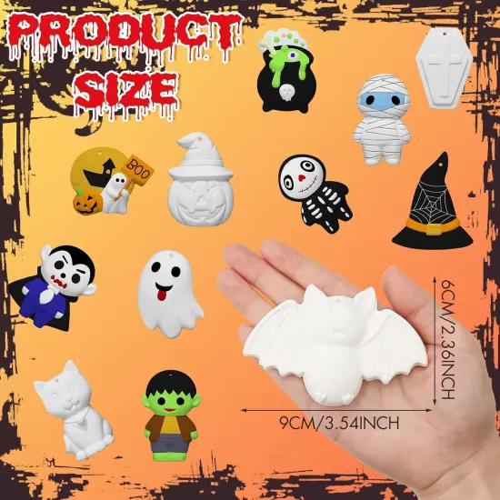 24 Sets Halloween Ceramics Painting Kits (Pumpkin) {2}