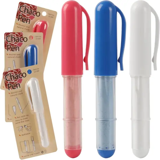 Fabric Chalk Markers -Erase Tailor&rsquo;s Chalk (Red & Blue & White) {1}