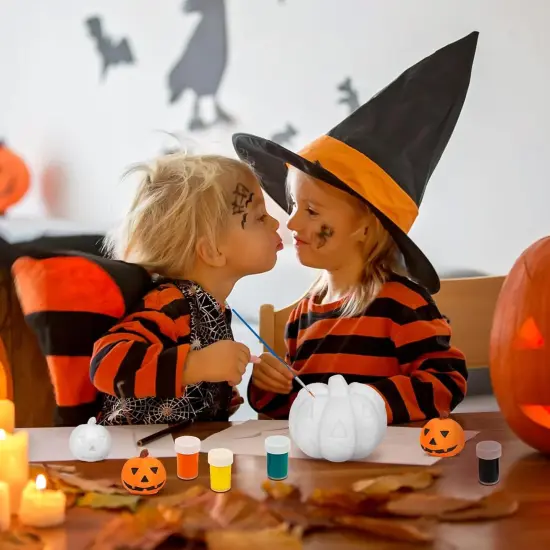 Halloween Crafts Pumpkin Decorations Pumpkin Lamp Kit {2}