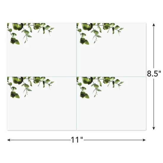 Great Papers! Postcards & Notecards, 4-Up, Elegant Eucalyptus, 10 Microperforated 8.5" x 11" sheets/4 each 5.5" x 8.5" cards per sheet, Printer Friendly {2}