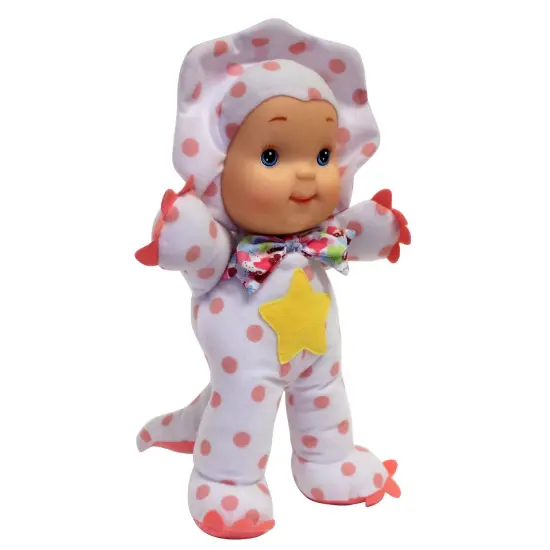 Baby's First: Dino Friends Baby Doll - Polka Dot Dinosaur Outfit, Press Doll's Tummy To Hear Roar & Giggle Sounds, Soft & Cuddly Toy, Kids-Toddlers 1+ {5}