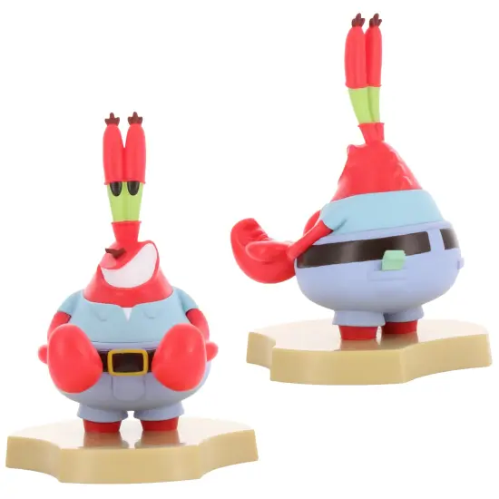 Exquisite Gaming: Cable Guys Holdems: Spongebob: Mr. Krabs - Earbud & Phone Holder,4.5" Mini Collectible With a Twist, TV Series Licensed Figure {7}