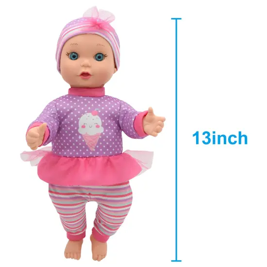 Little Darling Talking Baby (3114), 12” Soft body baby doll, 6 different baby sounds. Age 1+ {4}