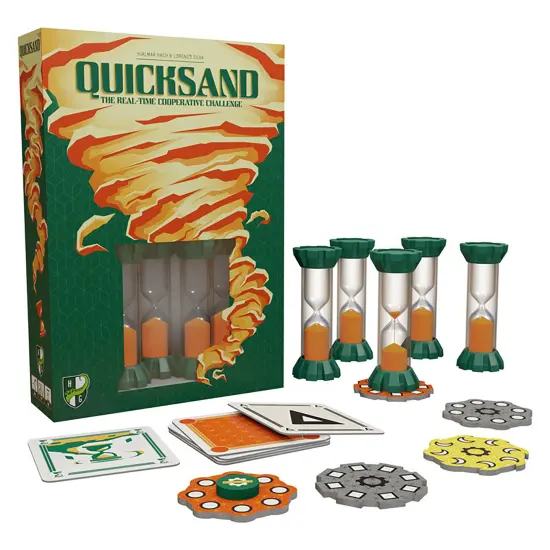 Quicksand - Real Time Cooperative Board Game, Time Management, Deactivate Traps To Keep The Sand Timer Going {5}