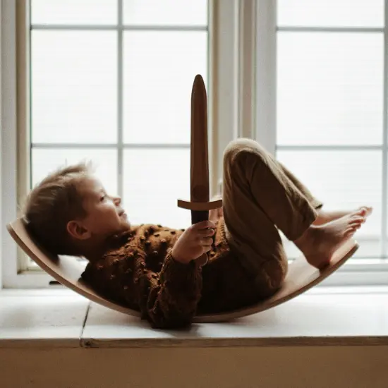 Kinderfeets: Kinderboard - LITE - All Ages Wooden Balance Board, Multifunctional Use, Handcrafted, 300 Lbs Max,Toddler-Kid-Teen-Adult Ages 18mo+ {6}