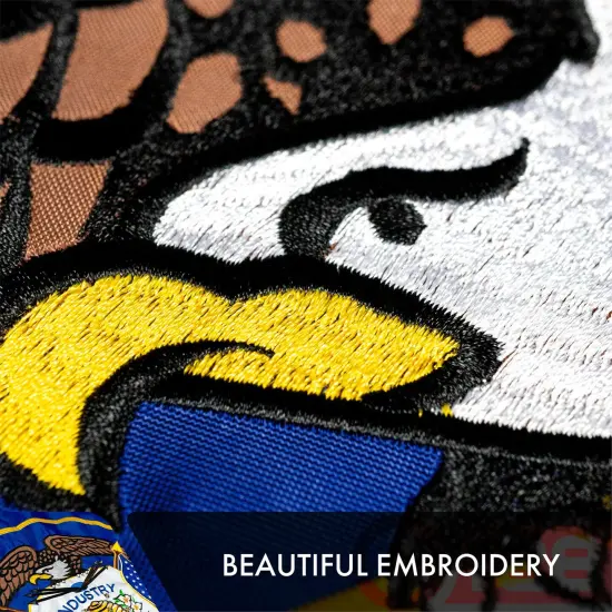 Utah UT State Flag 3x5 Ft 3-Pack Double-sided Embroidered Polyester By G128 {4}