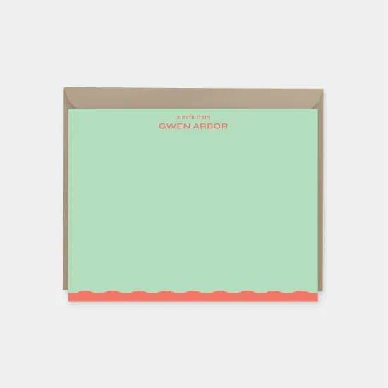 Wavy Edge Note Cards VI {1}