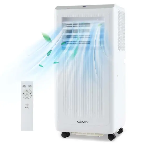 Costway 8000 BTU Portable Air Conditioner 3-in-1 Freestanding Air Cooler with Dehumidifier 5000 BTU(8000BTU ASHRAE) {1}
