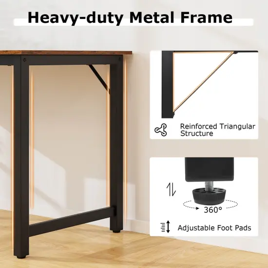 Costway 63" Large Computer Desk Writing Workstation Conference Table Home Office {5}