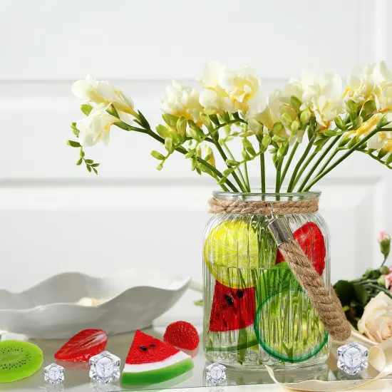 85 Pcs Fake Fruit Slices Ice Cubes {2}