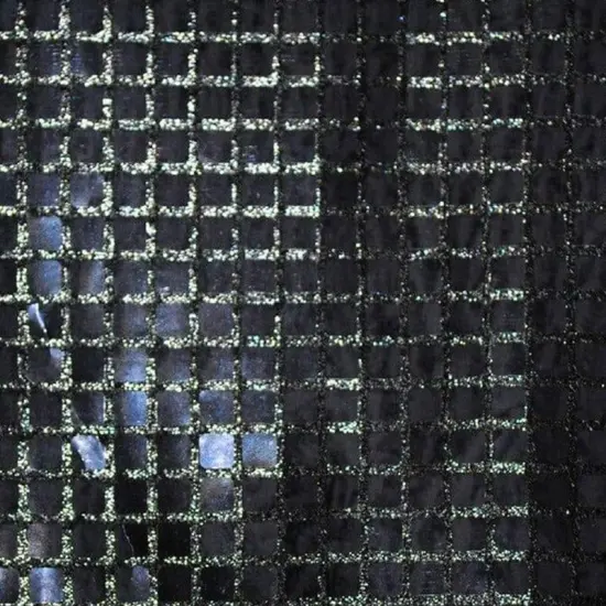 Square Sequins Fabric Quad Sequins Fabric 45" Wide Multiple Colors Royal Blue {3}