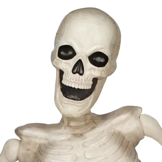 BOO BOX Halloween Groundbreaking Skeleton - Scary Outdoor Halloween Decorations for Porch or Yard White {3}