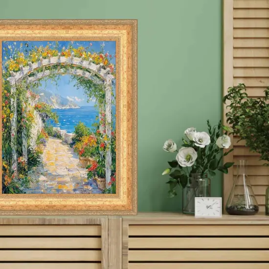 Wide Antique Gold Victorian Picture Frame 32x24 frame {5}