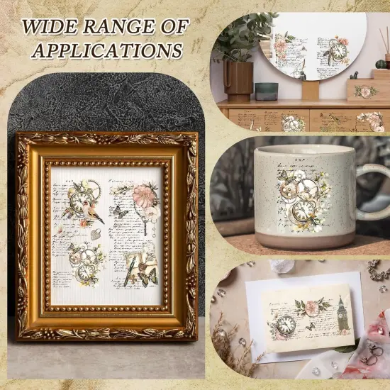 Flower Rub on Transfers for Crafts - 8 (Vintage Floral) {2}