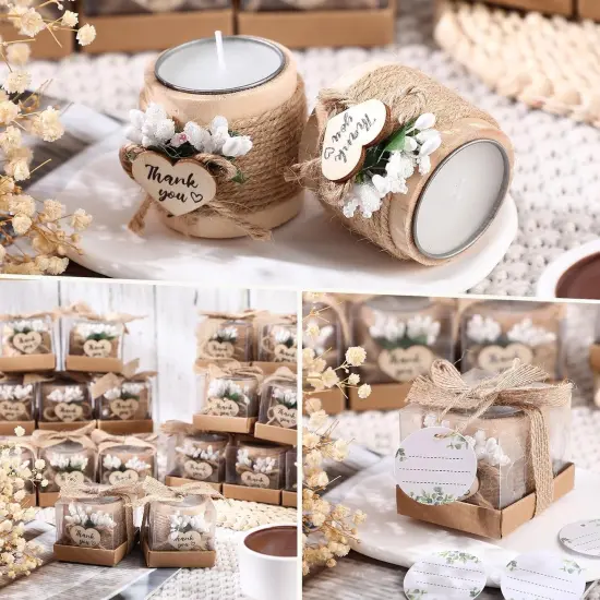 Wood Tealight Candle Holders &ndash; Wedding, Shower & Memorial Favors {4}