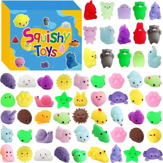 200 Pcs Mochi Squishy Toy, Kawaii Squishies Bulk {1}