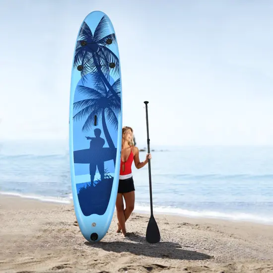 Goplus 9.8'/10'/11' Inflatable Stand Up Paddle Board 6.5&rdquo; Thick SUP with Premium Accessories {4}