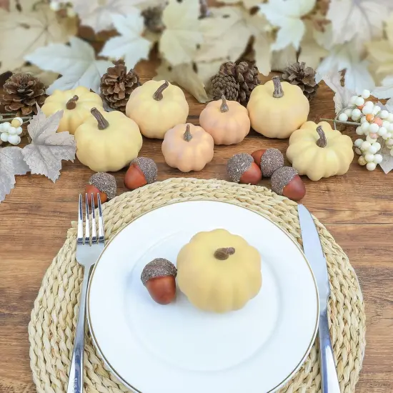 24 PCS Pumpkin Decor Table Centerpieces {3}