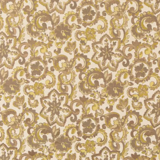 Lemon Grass - GoldYellow,green Floral Upholstery Fabric 54 Inches" {1}