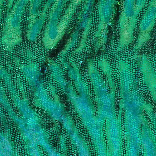 1 Yard Disco Cobra Polyester Spandex Fabric 58/60 Inch Width Green {3}
