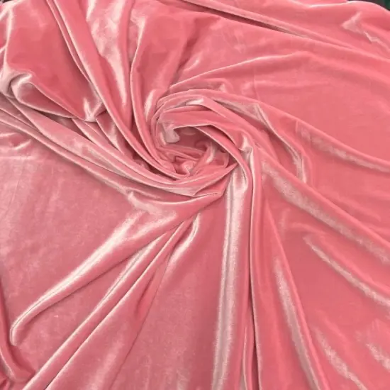 1 Yard Mauve Stretch Velvet Fabric with Soft Sheen and Fluid Draping 58/60 Inch Width {2}